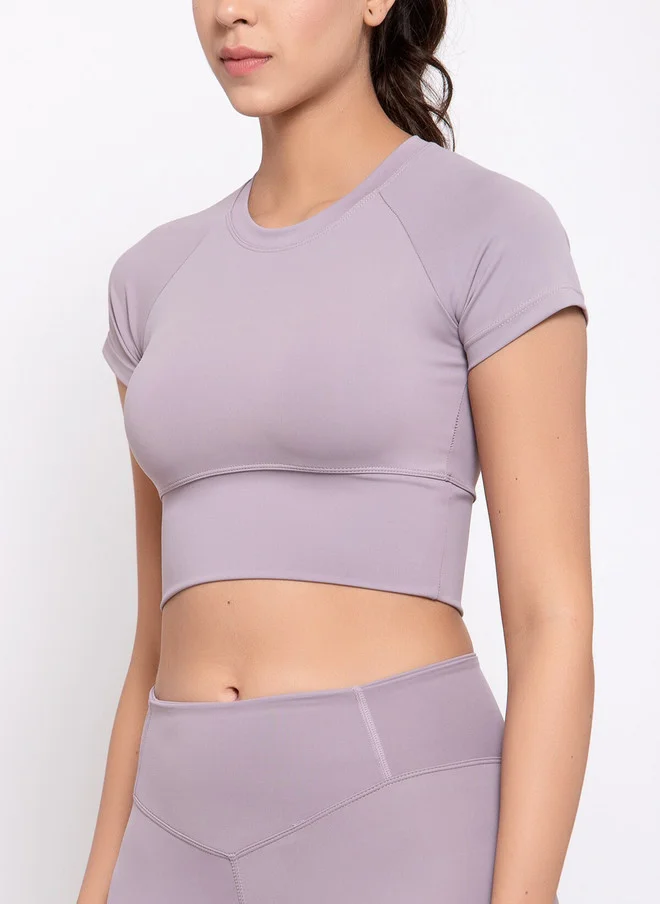 ليس اند مي  Laceandme Women Mauve Solid Activewear Tracksuit